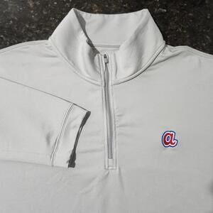Onward Reserve Atlanta Braves Performance Stretch Retro 1/4 Zip Golf Mens XL